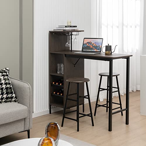 3-Piece Industrial Bar Set: Br - Home Bar And Counter reseña y precio