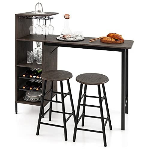 3-Piece Industrial Bar Set: Br - Home Bar And Counter reseña y precio