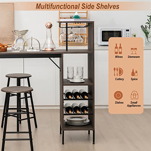 3-Piece Industrial Bar Set: Br - Home Bar And Counter reseña y precio