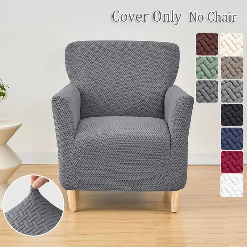 1PC Jacquard Tub Armchairs Cha - Home Bar Lounge reseña y precio