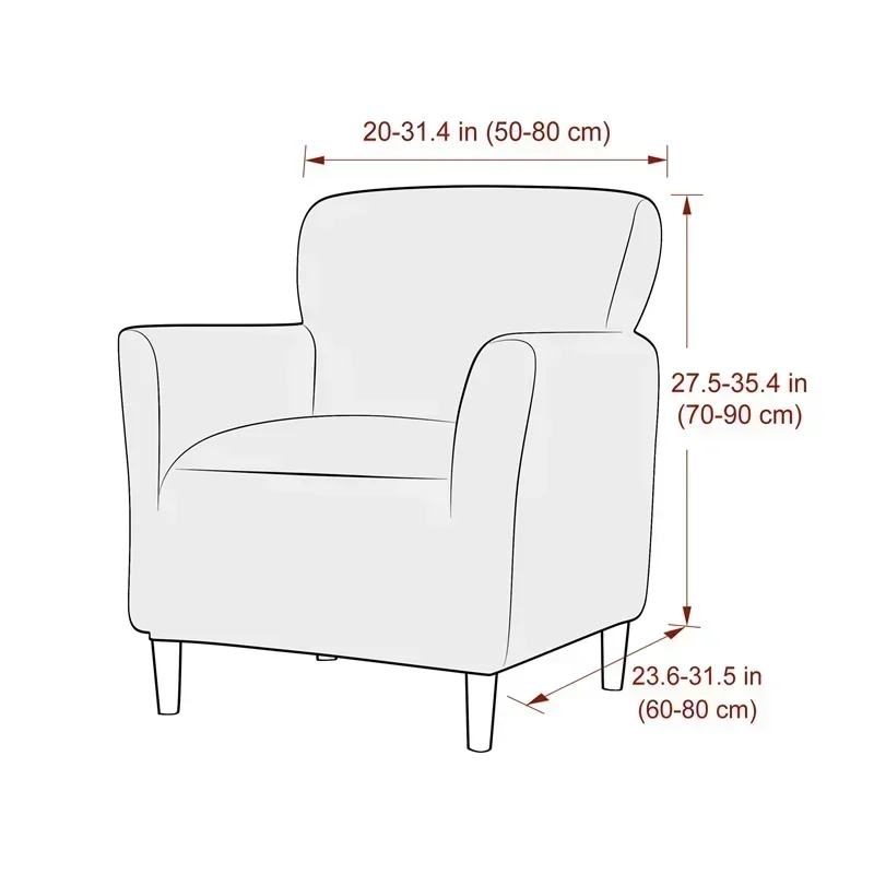 1PC Jacquard Tub Armchairs Cha - Home Bar Lounge reseña y precio