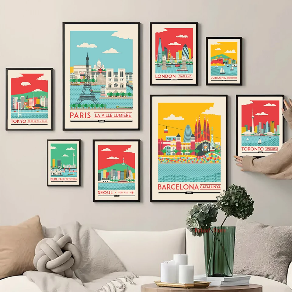 World Travel Poster Berlin Tok - Home Barcelona reseña y precio